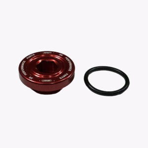 Yamaha RAPTOR 700 2009-2022 Top Crankcase Oil Filler Drain Plug Aluminum - Red