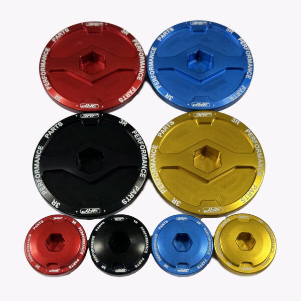 Yamaha RAPTOR 700 2009-2022 Engine Crankcase Cover Plugs Screws Aluminum - Red - Image 6